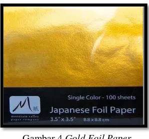 Gambar 4.Gold Foil Paper 
