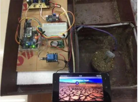 Gambar 2.2 Pengujian Sensor Kelembaban dengan Arduino 