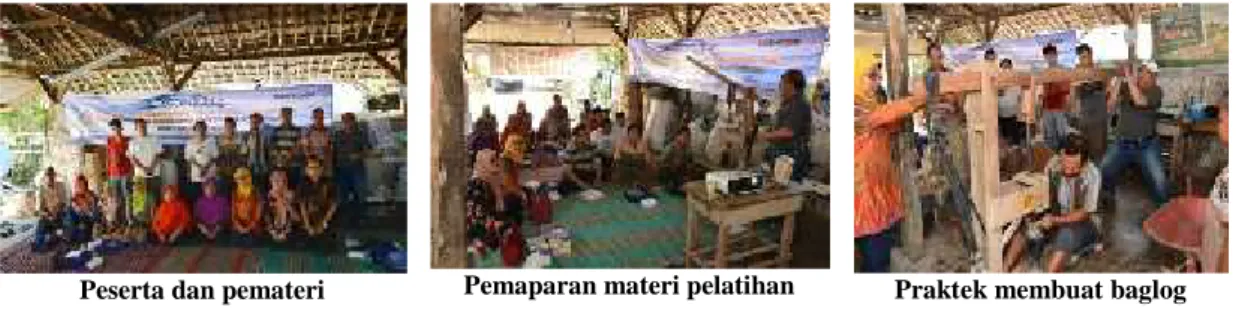 Gambar 1. Suasana Pelatihan Budidaya Jamur Tiram di Kecamatan Wates, Kabupaten Kediri