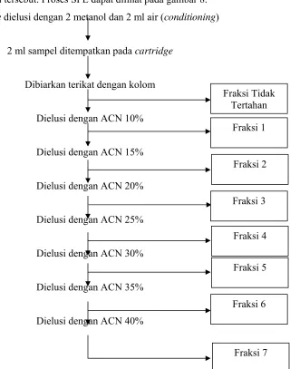 Gambar 8. Diagram alir proses Solid Phase Extraction (SPE)  