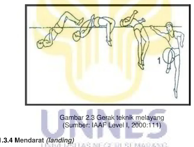 Gambar 2.3 Gerak teknik melayang 