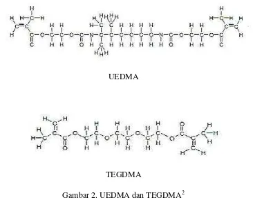 Gambar 2. UEDMA dan TEGDMA2 