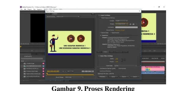 Gambar 9. Proses Rendering  