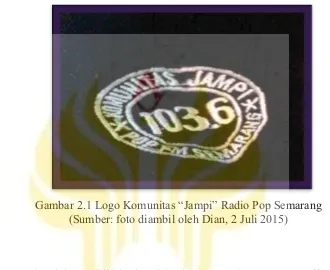 Gambar 2.1 Logo Komunitas “Jampi” Radio Pop Semarang  