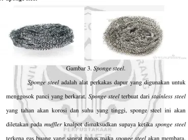 Gambar 3. Sponge steel. 