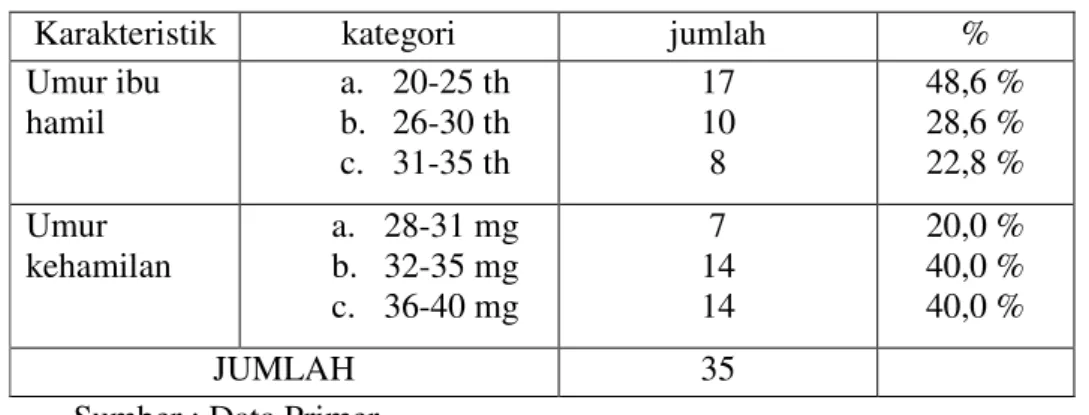 Tabel 2. Karakteristik Responden 