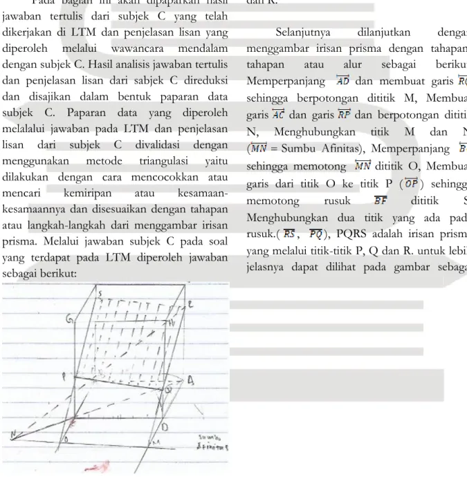Gambar 1. Hasil kerja subjek C 
