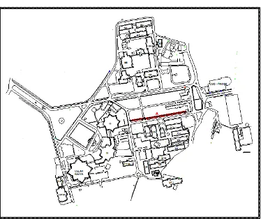 Gambar 4.2. Ketersediaan jalur pejalan kaki pada area KOPMA - PKMU Sumber : Observasi, 2013 