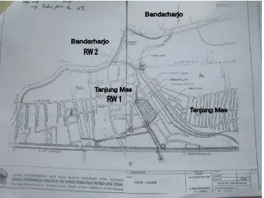 Gambar 3.1 Peta Bandarharjo dan Tanjung Mas Ditinjau Dari Polder 