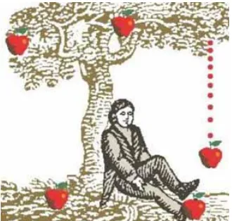 Gambar 3. Issac Newton di bawah pohon apel. 