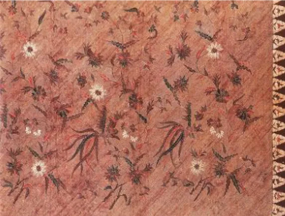 Gambar 1. Batik Bangkalan Madura dengan motif  bunga (Sumber  : http//artscraftindonesia.com) 