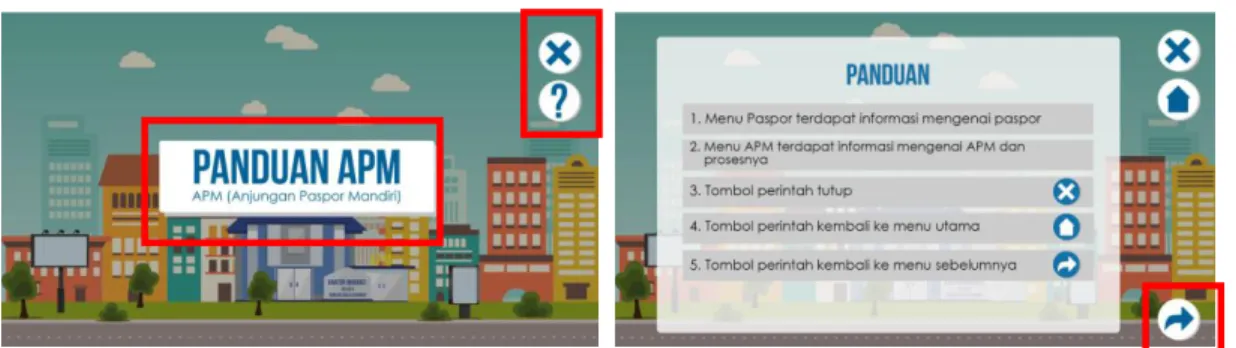 Gambar 3 Screen Shot Tampilan Penggunaan Tombol untuk Navigasi 