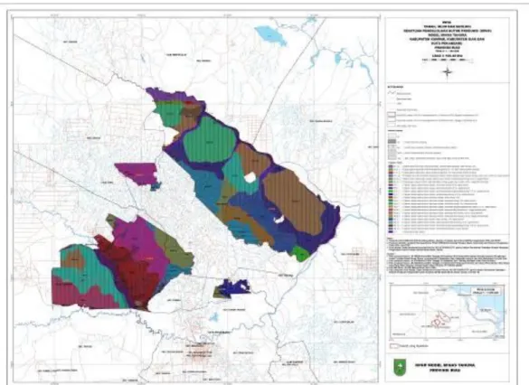 Gambar 7  Peta sebaran jenis tanah, iklim dan geologi pada areal KPHP  Minas Tahura. 