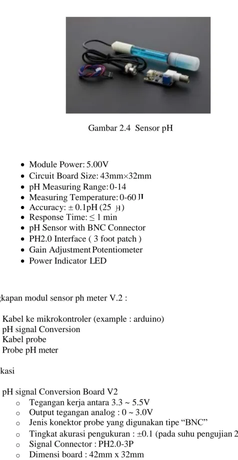 Gambar 2.4  Sensor pH 