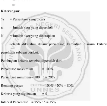 Tabel 6. Kriteria Jawaban Penelitian 