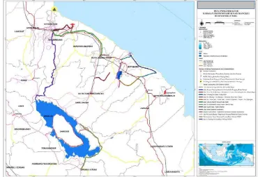 Gambar 1 – Peta Sebaran Rencana Proyek-Proyek di Luar KEK Sei Mangke  Menurut Dokumen MP3EI 2011-2025 