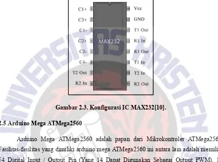 Gambar 2.3. Konfigurasi IC MAX232[10].