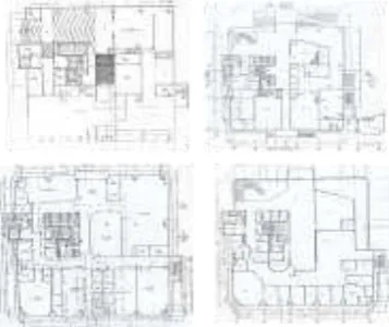Figure 6: plan ground floor, 1,2,3 