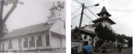 Figure 4. House Cimanggis‘s condition in 1930 (left) and 2015 (right)  