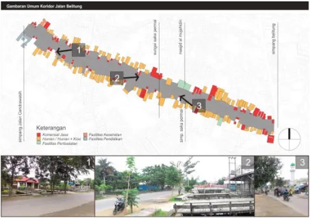 Figure. 3 Image of Jalan Belitung’s Street Space 