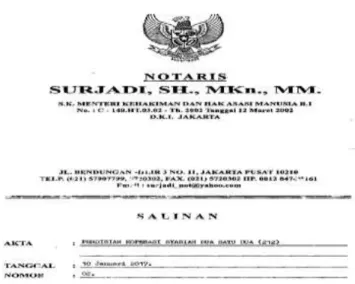 Gambar 1. Akta Notaris Koperasi Syariah 212 