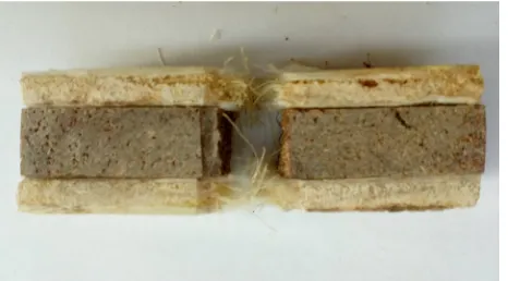 Gambar 7 Kurva kekuatan impak komposit sandwich hibrid.