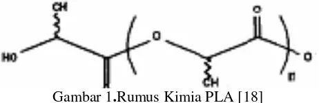 Gambar 1.Rumus Kimia PLA [18] 