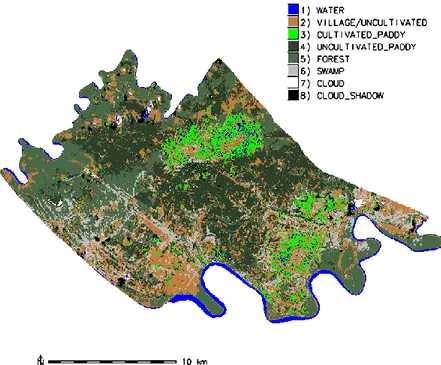 Gambar 3. Tata guna lahan pada Distrik Semangga   Sumber: Ardiansyah et al., 2015. 