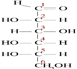 Gambar 2.4 Struktur Kimia Glukosa