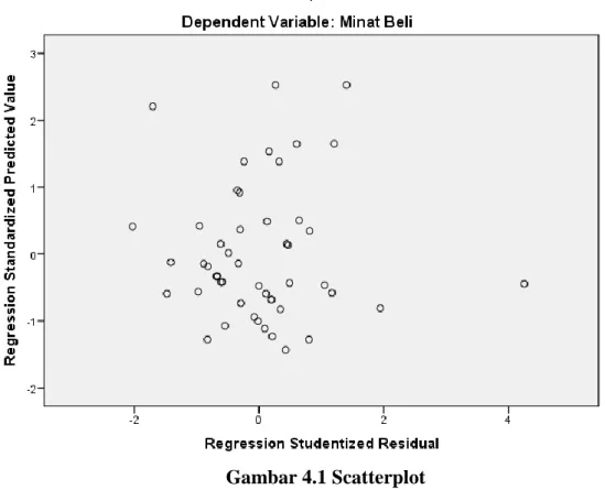 Gambar 4.1 Scatterplot 