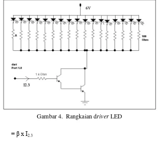 Gambar 4.  Rangkaian driver LED 