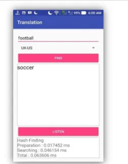 Gambar 5.2 Tampilan Translate 