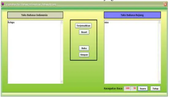Gambar  5.  Form Terjemahan 