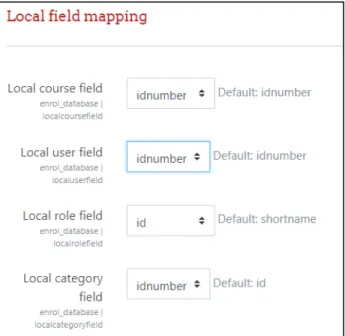 Gambar 5. Seting Local field mapping 