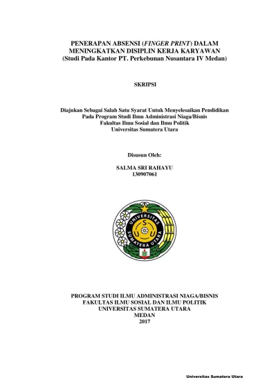 Penelitian Terdahulu - KERANGKA TEORI - PENERAPAN ABSENSI (FINGER PRINT ...