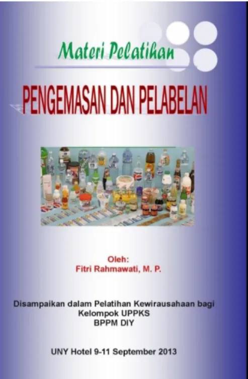 Gambar II.12 Buku Pengemasan Dan Pelebelan 