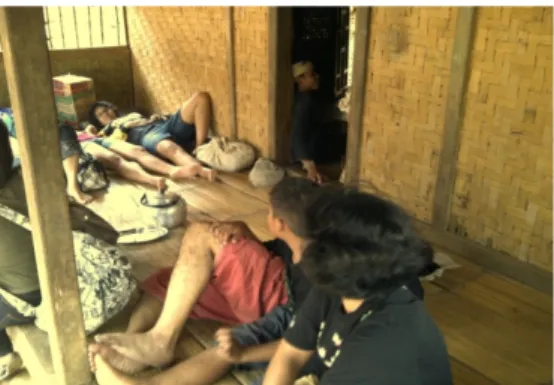 Gambar 6 Pendatang yang Sedang Menginap di Rumah Masyarakat Baduy Luar