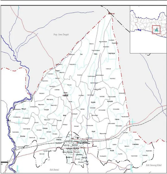 Gambar 3.1. Peta Wilayah Kabupaten Sleman 