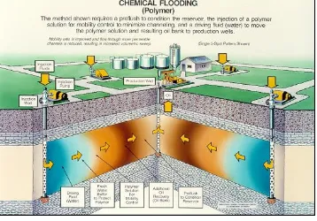 Gambar 1 Skema Polymer Flood 