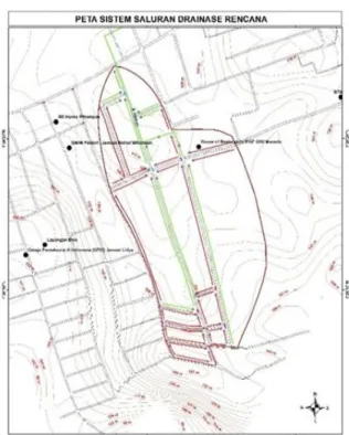 Gambar 2. Rencana sistem drainase 