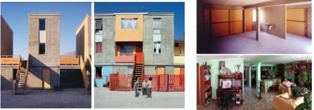 Gambar 2. Half House Sebelum dan Sesudah dihuni 