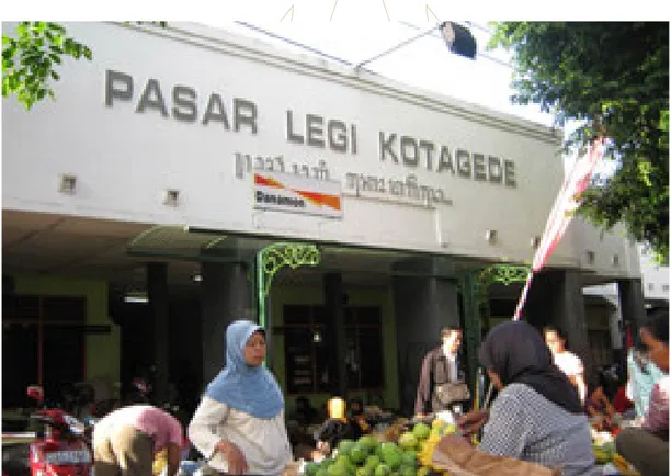 Gambar 1. Pasar Legi Kotagede Yogyakarta (Sumber: Yayah Rukiah, 2016)