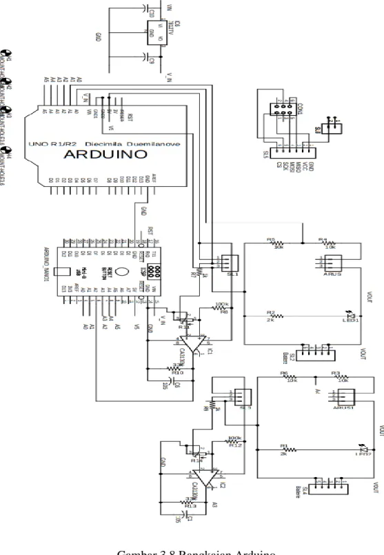 Gambar 3.8 Rangkaian Arduino 