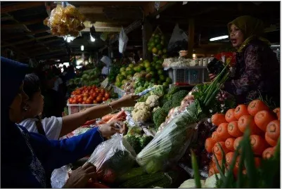 Gambar 1.Jenis komoditi sayur yang diperjualbelikan di pasar Bandungan 