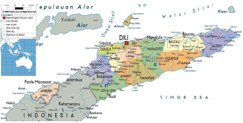 Figure 1. Administrative map of Timor-Leste 
