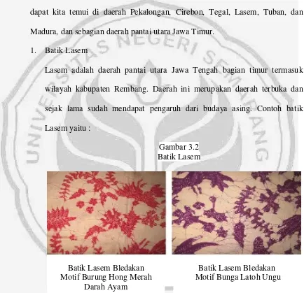 Gambar 3.2 Batik Lasem 