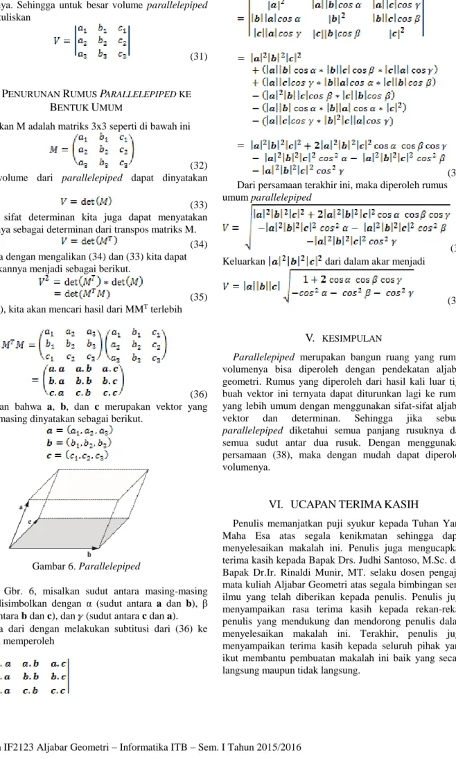 Gambar 6. Parallelepiped 