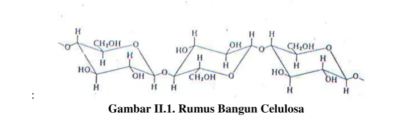Gambar II.1. Rumus Bangun Celulosa 