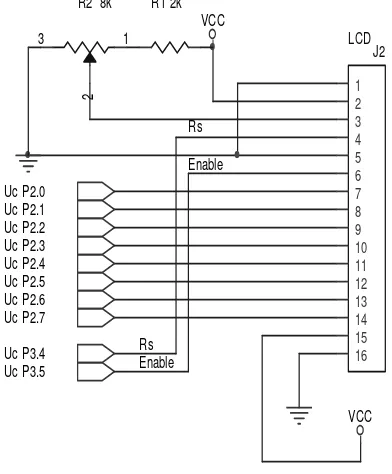 Gambar 21. Rangkaian driver LCD. 