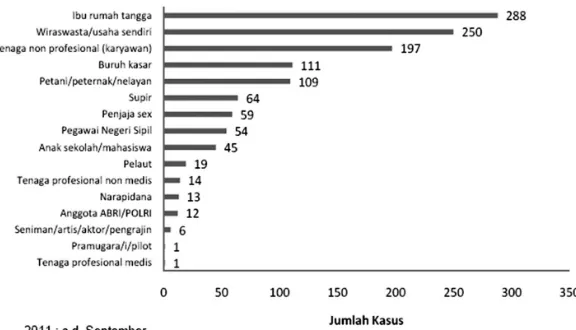 Gambar 12 : Proporsi Kumulatif Kasus HIV-AIDS menurut Kelompok 